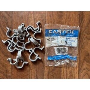 Cantex 3/4” Conduit Clamp Pack of 18‎ non-metallic Plastic 5133737M